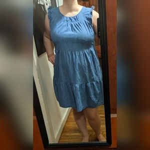 Old Navy Tiered Denim Dress Size XL